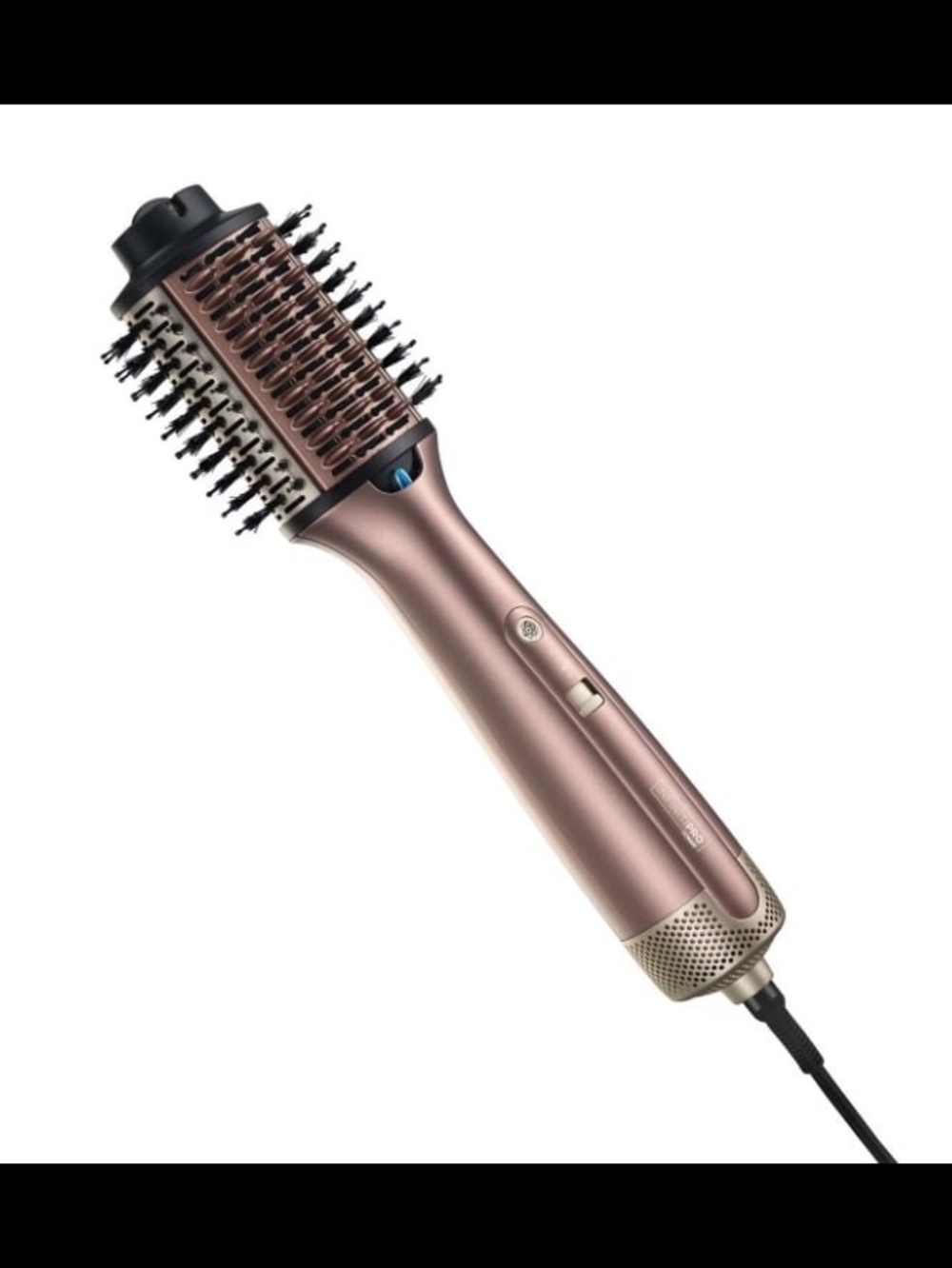 Multifunctional Hot Air Styling Brush in Rose Gold for Women